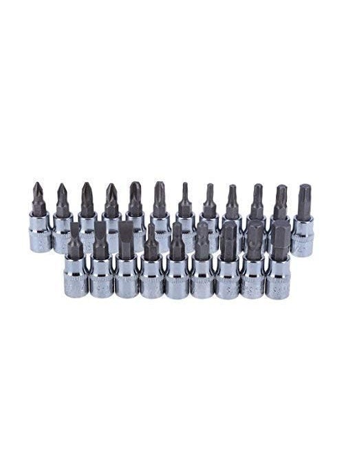 Mikriz - 46 in 1 Pcs Tool Kit Screwdriver and Socket Set Multi Purpose Combination Tool Case Precision Socket Set - Image 1