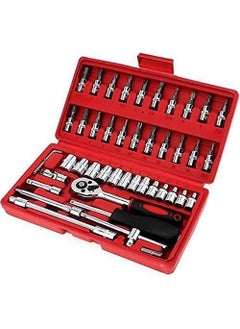 Mikriz 46 in 1 Pcs Tool Kit Screwdriver and Socket Set Multi Purpose Combination Tool Case Precision Socket Set  - Image 2