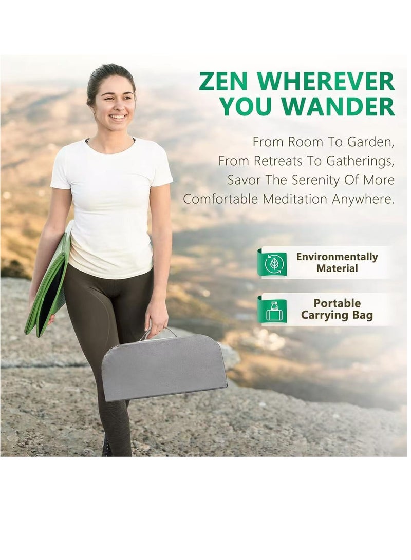 يوكا مقعد التأمل (18 بوصة × 7 بوصة × 6 بوصة)، كرسي تأمل قابل للطي، ملحقات التأمل، مقاعد الصلاة، مثالي لتأمل أعمق، هدايا رائعة للنساء - Image 5