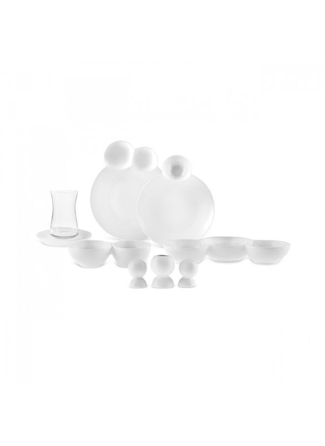 Karaca Stream Bone Blow 26 Piece Breakfast Set  - Image 2