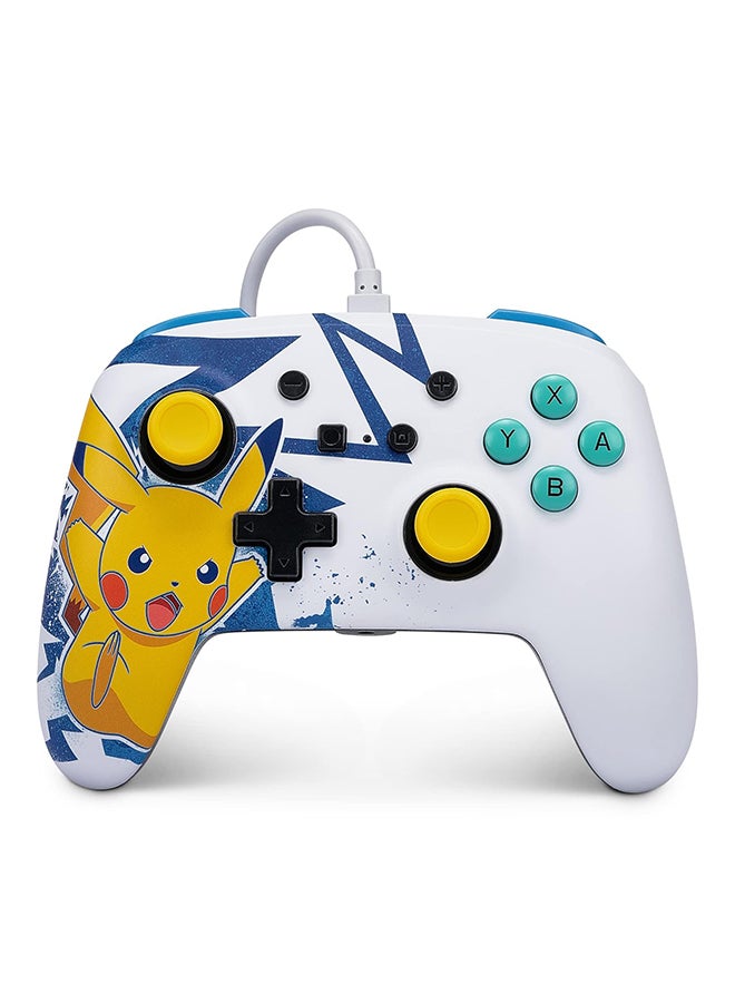 PowerA Nintendo Switch Enhanced Wired Controller - Pikachu High Voltage - Image 1