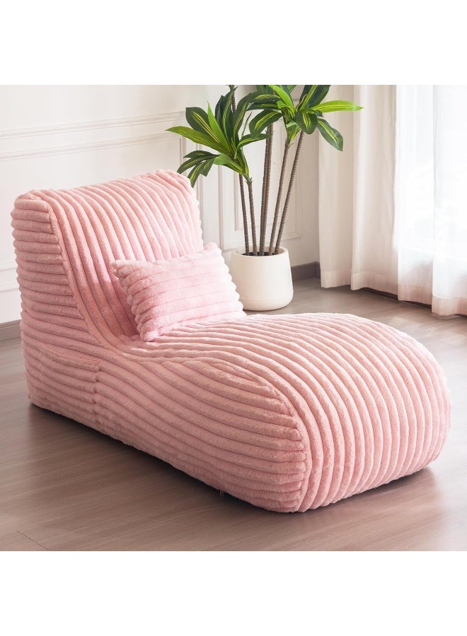 Zayn comforts كرسي استرخاء مريح من المخمل مع وسادة - Image 1