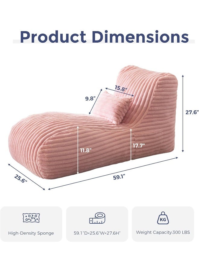 Zayn comforts كرسي استرخاء مريح من المخمل مع وسادة - Image 2