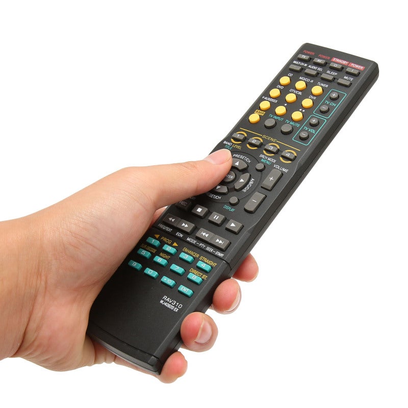 ريموت كنترول بديل لجهاز الاستقبال السمعي البصري RAV310 - متوافق مع RXV563 HTR6140 - ريموت سهل الوصول مصنوع من مادة ABS لجهاز استقبال الصوت المحيطي - Image 5