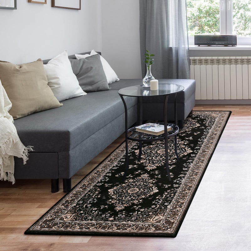 Homore Vintage Runner Rug-2x6 Hallway Runner Brug للمدخل غير القابل للانزلاق قابلة للغسل سجادة فو ، صوف صوف منخفض السجاد عداء للمطبخ المطبخ الأمامي الداخلي غرفة المعيشة الغسيل. - Image 5