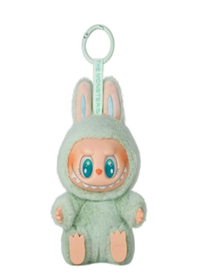 JOLLITY LLC New Labubu The Monsters Have A Seat Plush Doll Series Toy Keychain Green  - Image 1