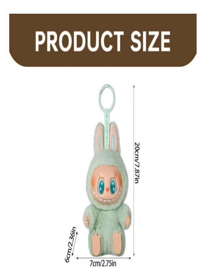 JOLLITY LLC New Labubu The Monsters Have A Seat Plush Doll Series Toy Keychain Green  - Image 2