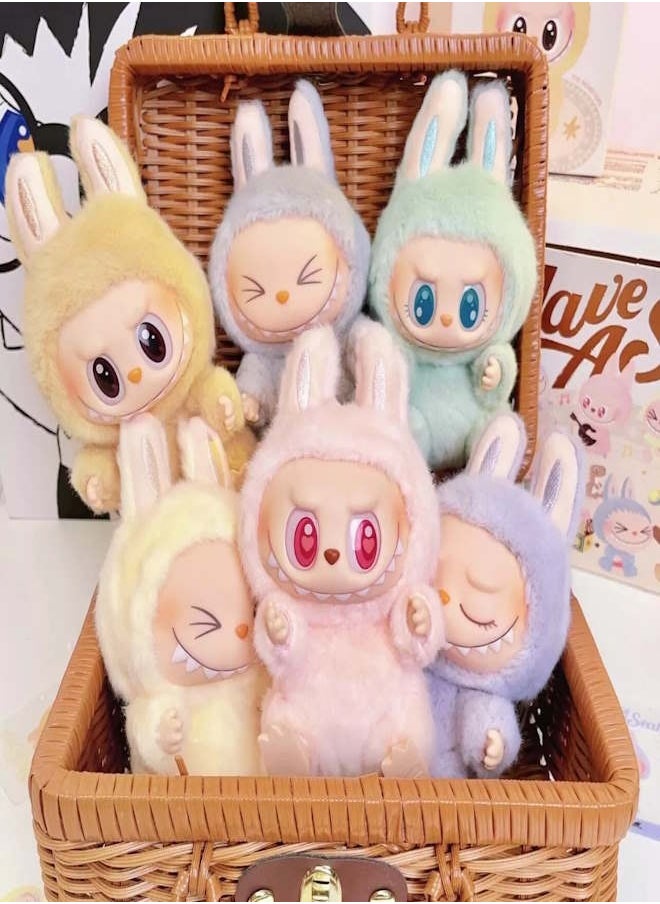 JOLLITY LLC New Labubu The Monsters Have A Seat Plush Doll Series Toy Keychain Green  - Image 4