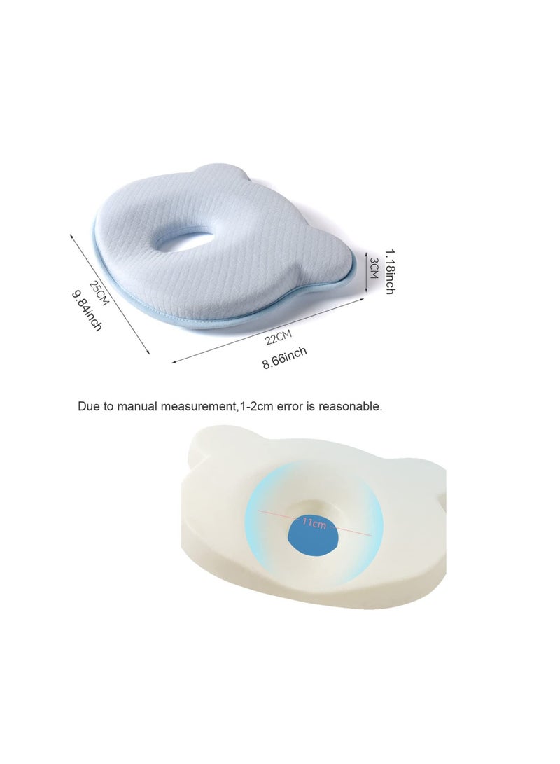 XiuWoo SYOSI Baby Pillow Breathable Set, with Pillowcase for Infants or Toddlers, Prevents Flat Head and Shapes Infant's - Image 4