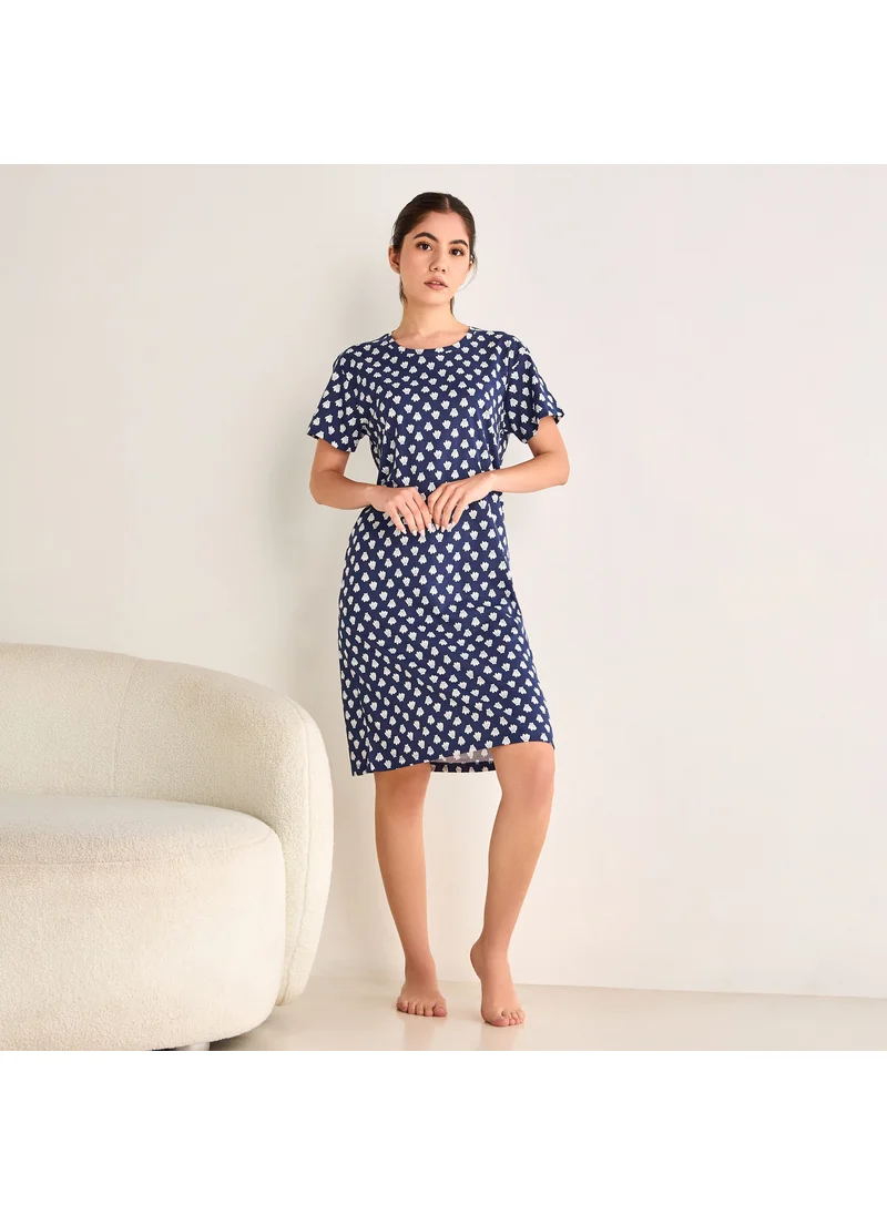 Splash FAV Printed Night Dress