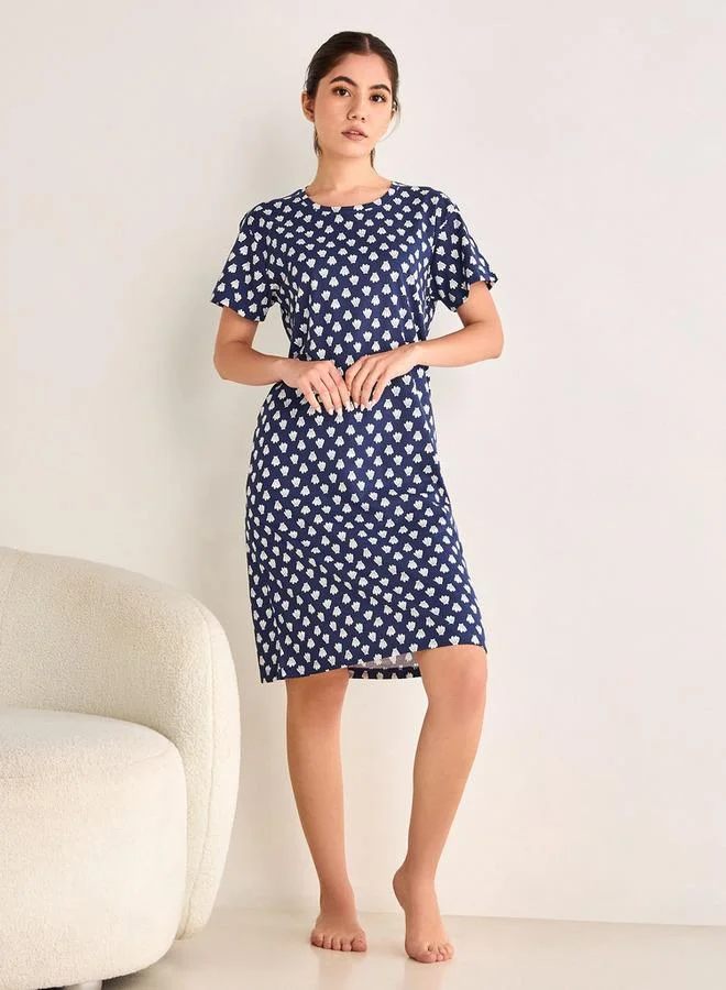 Splash FAV Printed Night Dress
