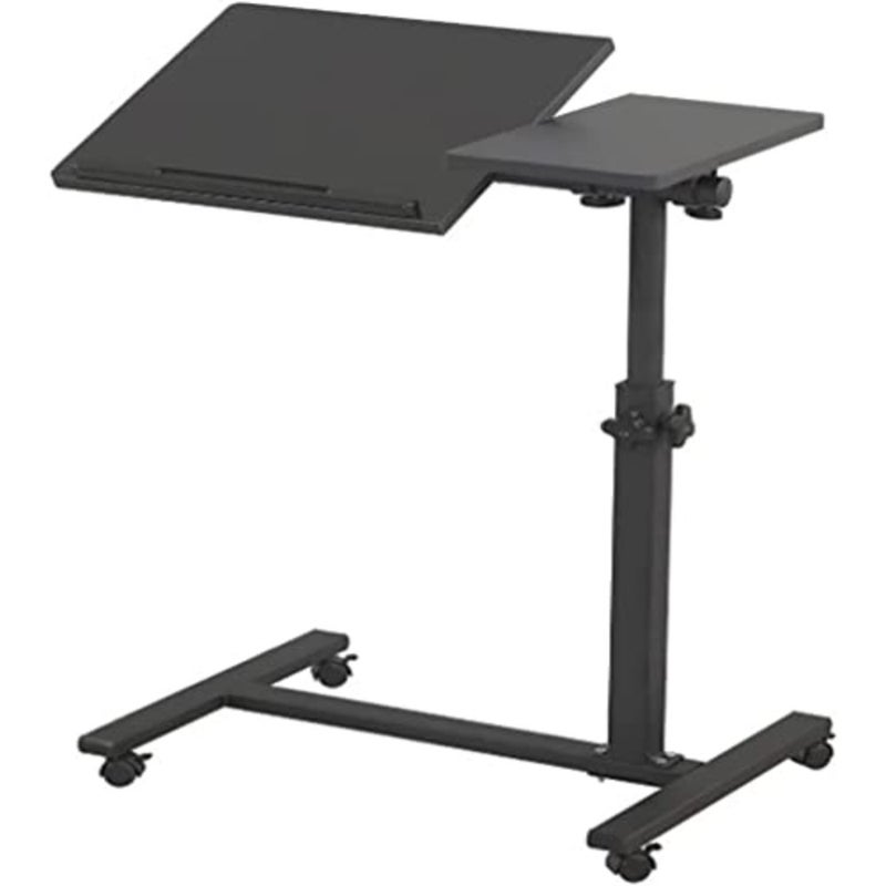 Table Lap Desk for Laptop Rolling Cart Tilting Overbed Bedside Table Overbed Desk Overbed Table with Wheels Adjustable Laptop Stand Sofa Side Table - Image 1