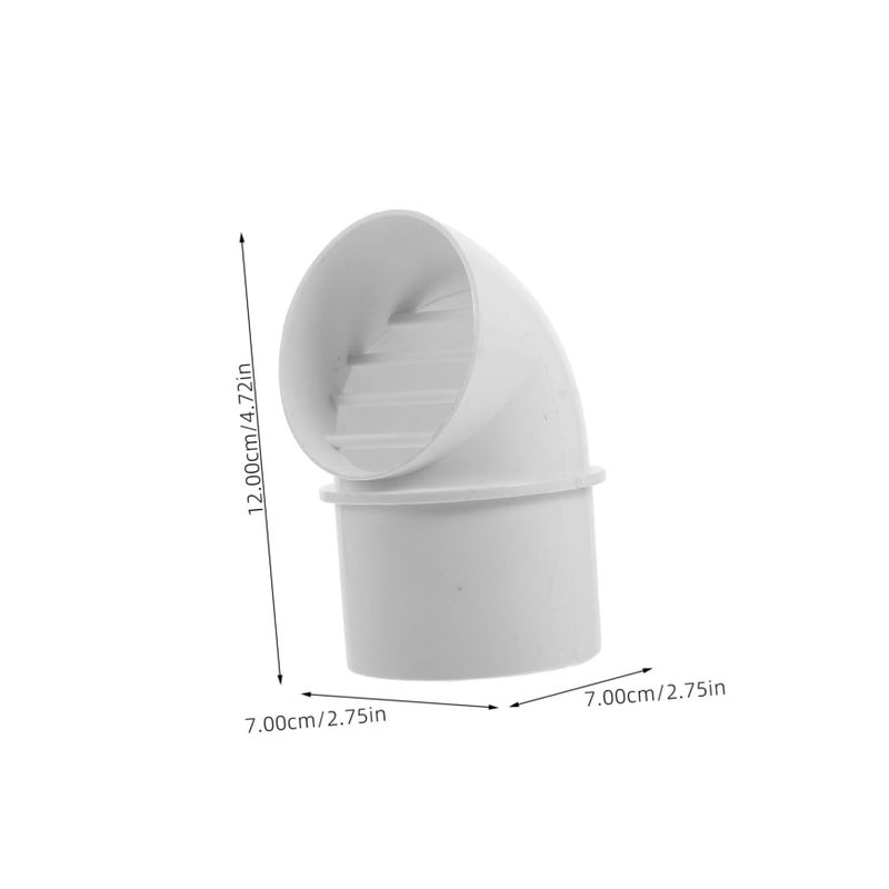 Windproof PVC Ventilation Cap Outdoor Exhaust Cover For Kitchen Range Hood Weatherproof Wall Vent - Image 3