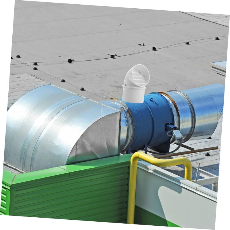 Windproof PVC Ventilation Cap Outdoor Exhaust Cover For Kitchen Range Hood Weatherproof Wall Vent - Image 5