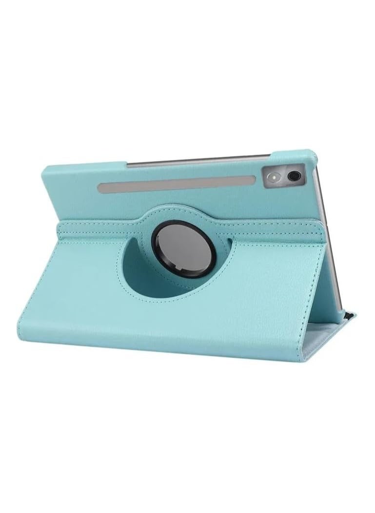 General - Compatible with Lenovo Idea Tab Pro 12.7-inch 2025 (TB373FU) tablet PU leather case sleep wake function 360 degree rotating stand protective case - Image 1