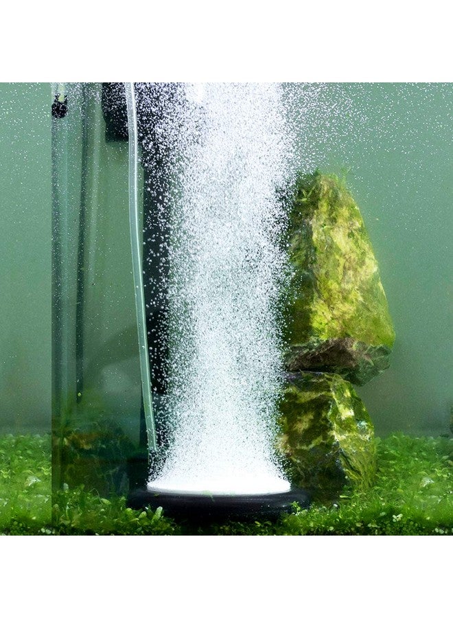 هايغر مجموعة حجر هواء لحوض السمك من هيغر، فقاعات حوض السمك، مجموعة أقراص حجر هواء دائرية لمدخنة فرن نانو للزراعة المائية، فقاعات صغيرة، موزع أكسجين مذاب فائق (4 بوصات) - Image 1