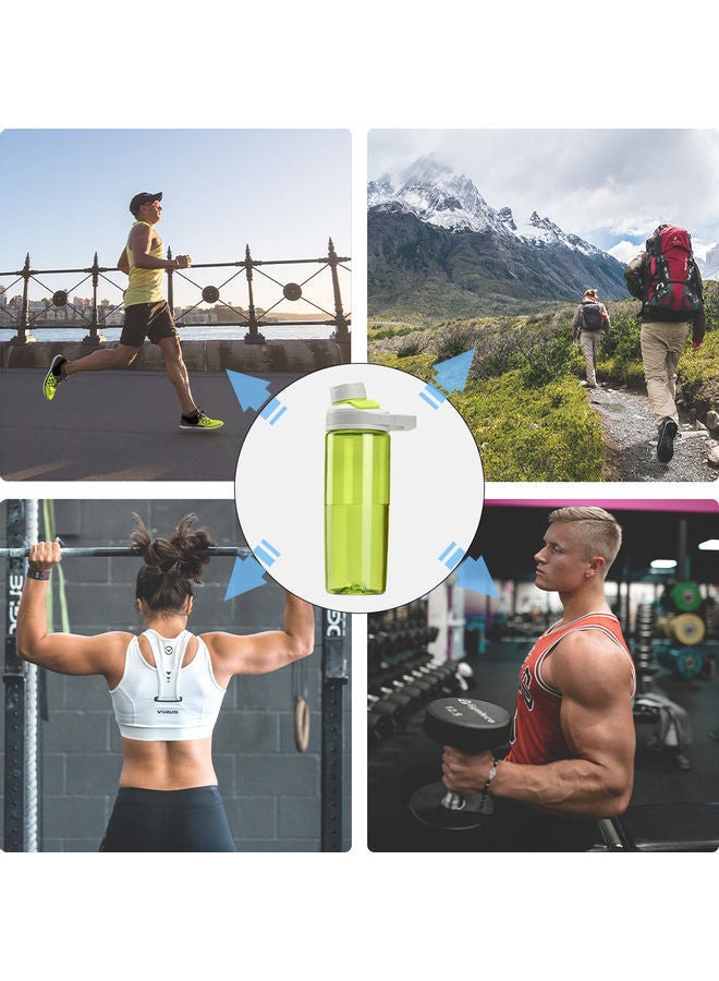 Sports Water Bottle With Magnetic Cap Grey 23x6.5x6.5cm