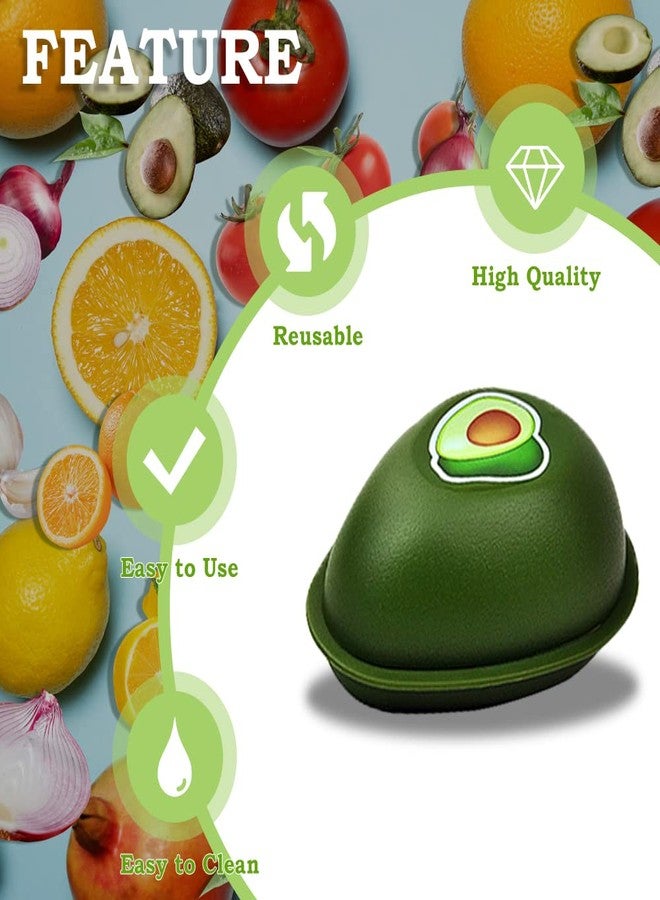 HMIEPRS 6 PCS Fruit and Vegetable Storage Containers, Reusable Storage Keeper, Lemon Orange Avocado Onion Garlic Tomato Shaped Saver Holder for Fridge, Refrigerator Crisper for Fruit and Vegetable - Image 5