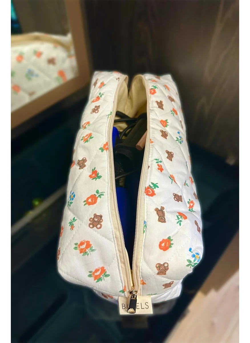 باهلس Pinterest Viral Pattern XL Size Travel Bag for All Your Hair Styling