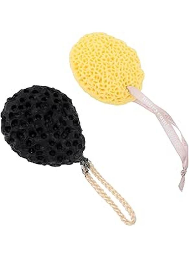 2Pcs Honeycomb Bath Sponge Exfoliating Seaweed Sponge For Soft Skin Men Women Kids - Image 1