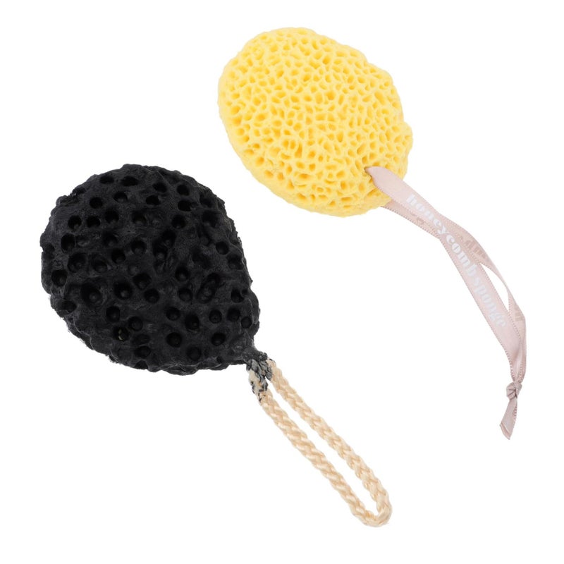2Pcs Honeycomb Bath Sponge Exfoliating Seaweed Sponge For Soft Skin Men Women Kids - Image 2