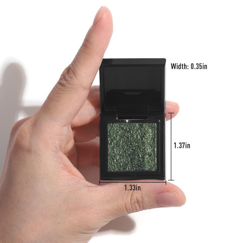 Ucanbe لوحة ظلال العيون الزجاجية UCANBE، مسحوق ظلال العيون اللامع عالي الصبغة، لوحة مكياج مهنية مقاومة للماء تدوم طويلاً - Image 5