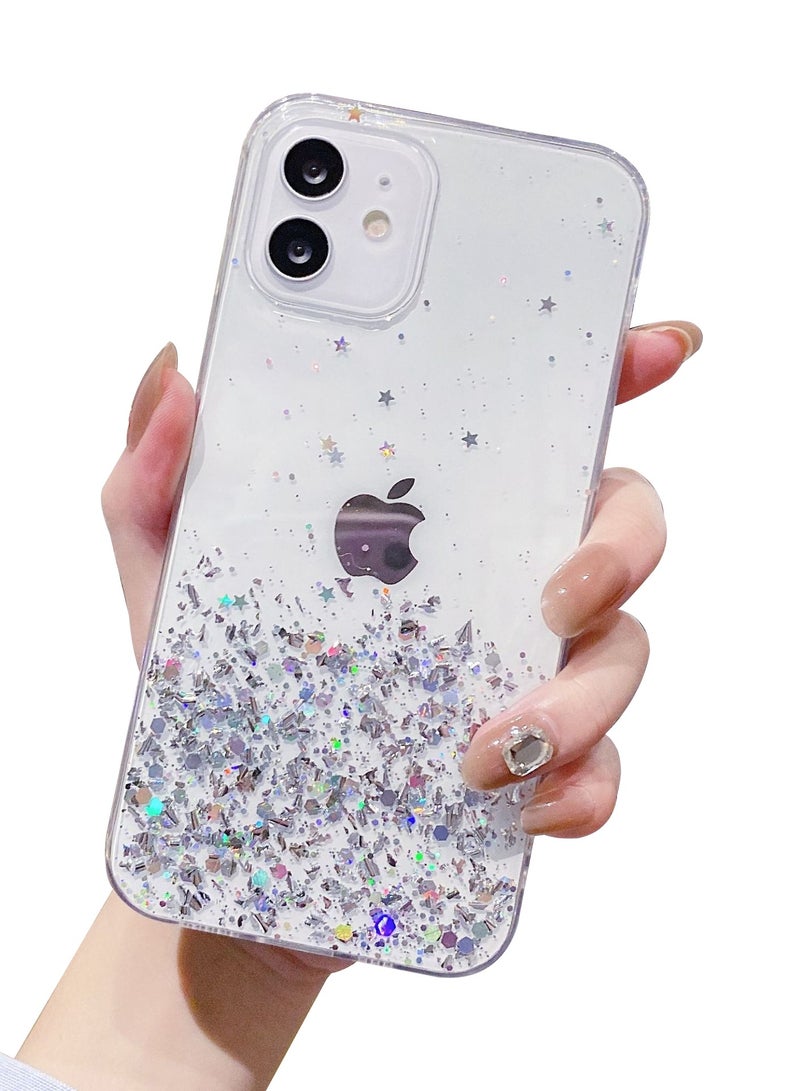 Sparkling Beauty iPhone 15 Plus Clear Case Luxurious Design (Free Lens Protector Included) - Image 1