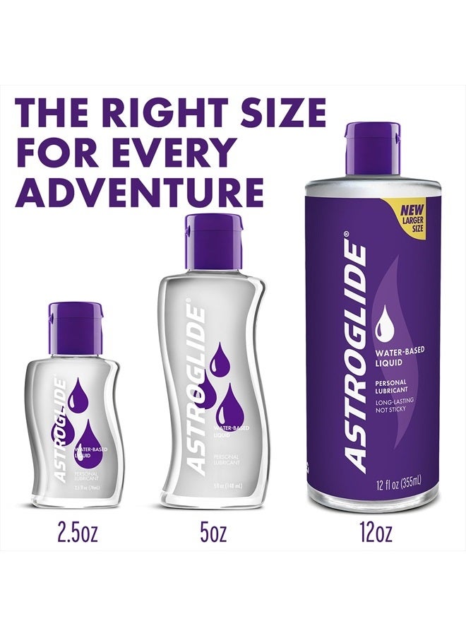 ASTROGLIDE Water Based Lube 5oz, Liquid Personal Lubricant, for Men, Women and Couples - Image 2