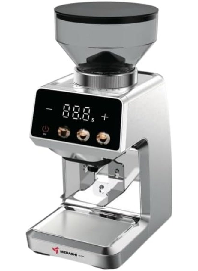 MEBASHI ME-CG2310 Coffee Grinder 150W, Digital Touch, 250g Bean Hopper, Stainless Steel, 35 Grind Settings