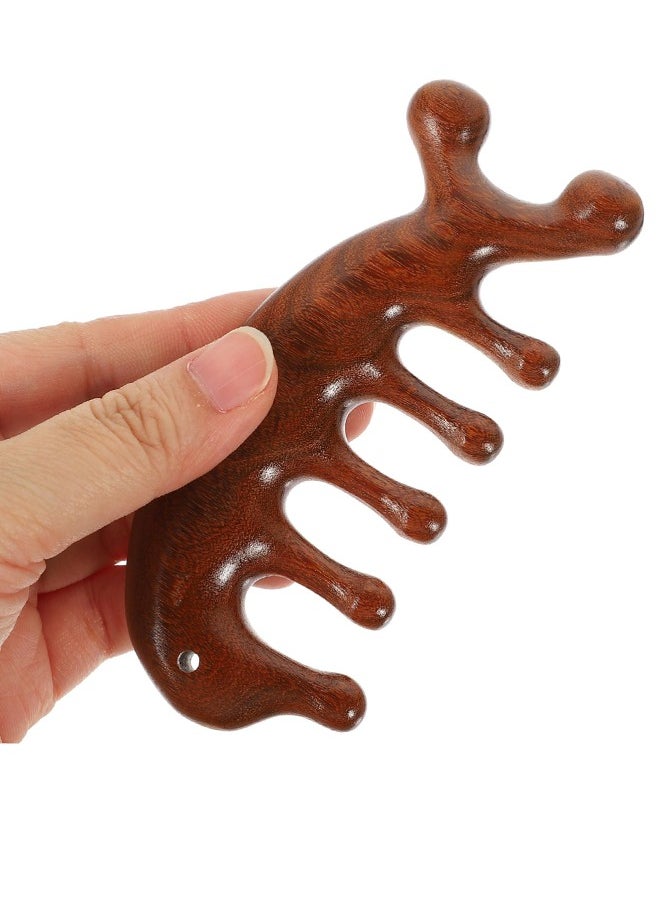 BONITO Wooden Massage Comb, Head Scalp Comb, Head Massage Wooden Brush, Gua Sha Comb  - Image 1