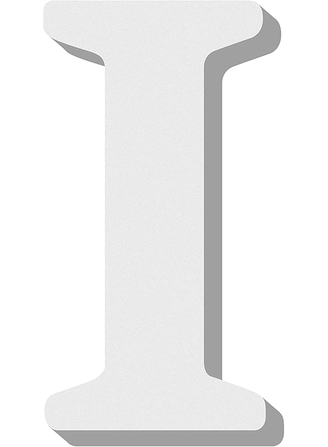 erorex Alphabet I Wooden Hanging Decorative Wall Letter For Children'S Bedroom Decor 12 Cm Length White I Hcr 4702I - Image 1