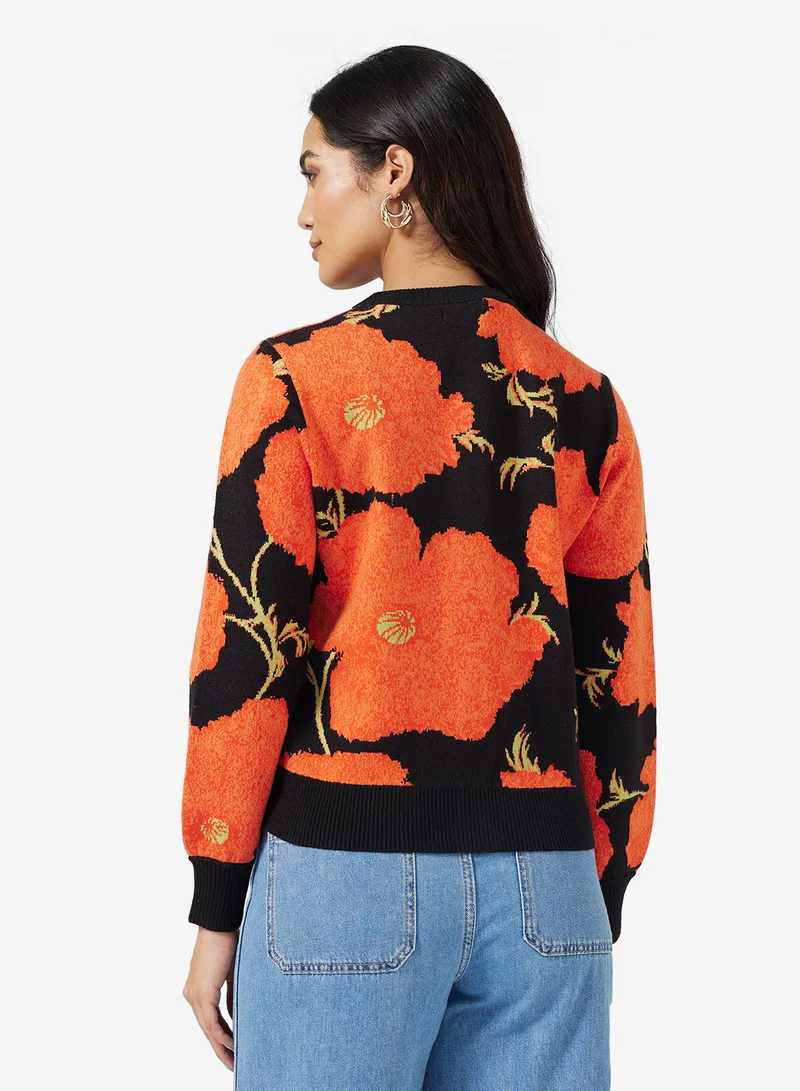نيفر فولي دريسد Poppy V Neck Long Sleeve Cardigan
