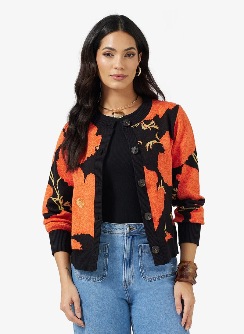Never fully Dressed Poppy V Neck Long Sleeve Cardigan