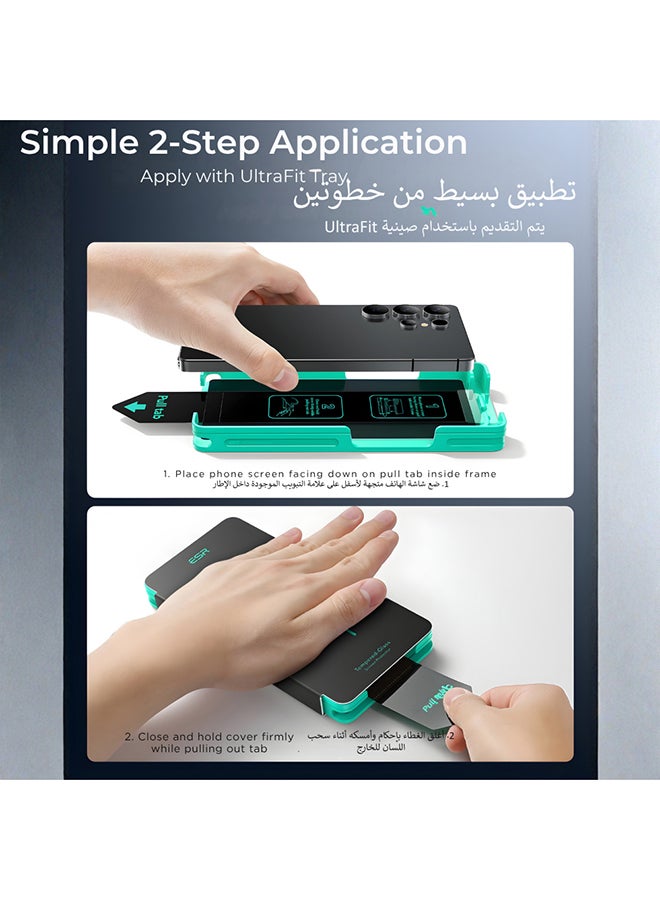 اي اس ار ESR واقي شاشة خصوصية 1pcs لـ Samsung S25 Ultra، زجاج مقوى مضاد للتجسس والخدش، مع أداة إزالة الغبار التلقائي، أسود - Image 4