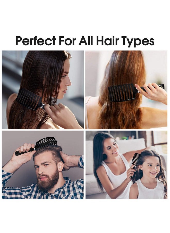 Bsisme - Hair Brush, Professional Curved Vented Brush for Faster Blow Drying for Women, Men, Paddle Detangling Brush for Wet Dry Curly Thick Straight Hair - Image 1