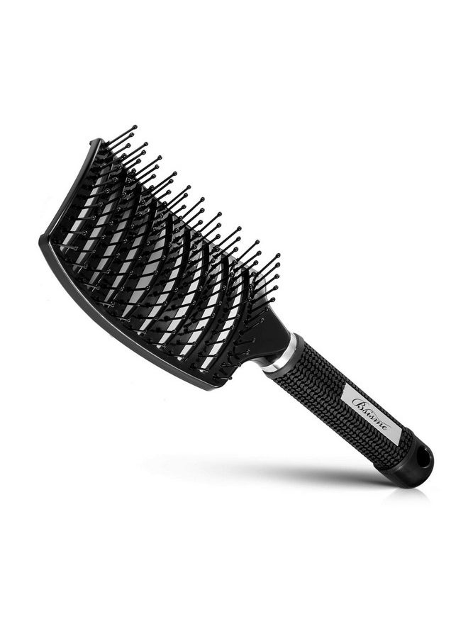 Bsisme - Hair Brush, Professional Curved Vented Brush for Faster Blow Drying for Women, Men, Paddle Detangling Brush for Wet Dry Curly Thick Straight Hair - Image 1