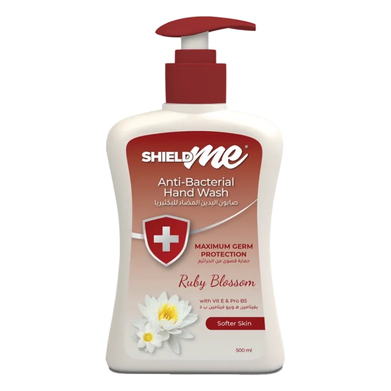 SHIELDme Hand Wash, Antibacterial - 500ml Ruby Blossom, UAE - Image 2