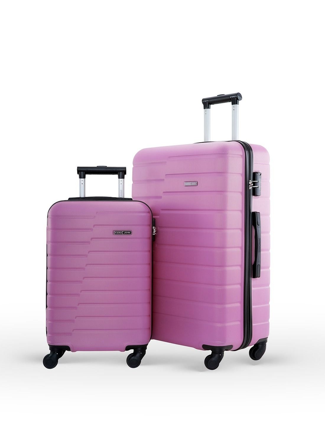 Beta ABS Hardside Spinner Luggage Trolley Set Pink 