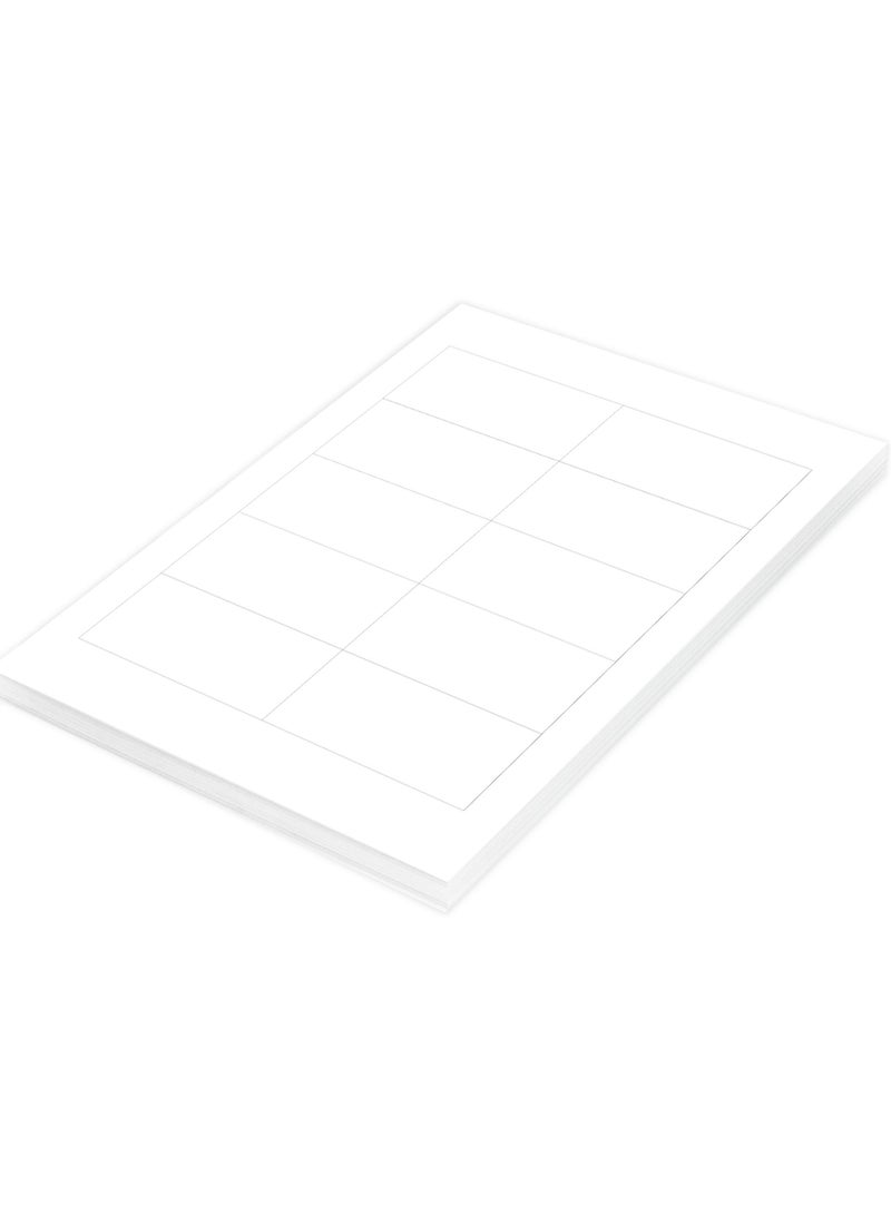 FIS ملصقات ليزر متعددة الأغراض من FIS، لون أبيض، مقاس 89×47 ملم (10 ملصقات × 100 ورقة) 1000 ملصق، مقاس: A4 (21×29.7 سم)، عبوة من 100 ورقة - FSLA10-3-100 - Image 2