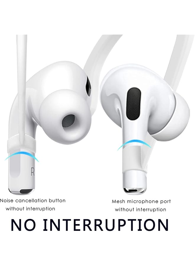 erorex 5 Pack Ultra Strong Magnetic Airpods Straps Anti Lost Cord For Airpods Accessories Silicone Sports Lanyard And Ear Hook For Airpods 1&2 Pro 3Rd And Pro 2 5 Anti Lost Straps - Image 5