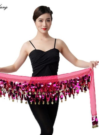 Sequin Waist Chain Skirt Sparkly Belly Dance Tassel Waist Wrap Belt Skirts Party Rave Costume Rose Pink - pzsku/Z83DDD47654D6E4692B6CZ/45/_/1692669537/ed014c70-f86d-409b-8451-8c87fb9fe0db