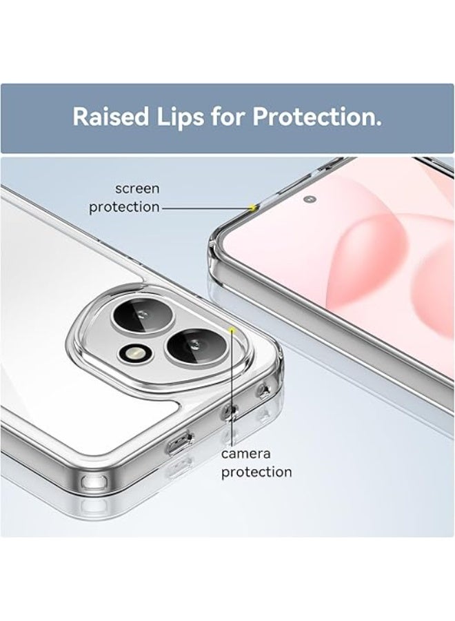 Case for Honor 400 5G, Crystal Protective Case with Shockproof Protective Corners, Non-Yellowing Mobile Phone Case, Shockproof Silicone Cover, Anti-Fall, Scratch-Resistant Case, Flexible TPU - Image 2