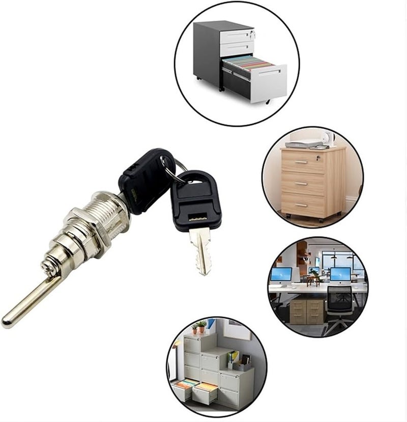 Cabinet Drawer Lock with 2 Different Keys for Door Mailbox Tool Box Furniture Hardware Color No 2 - Image 4