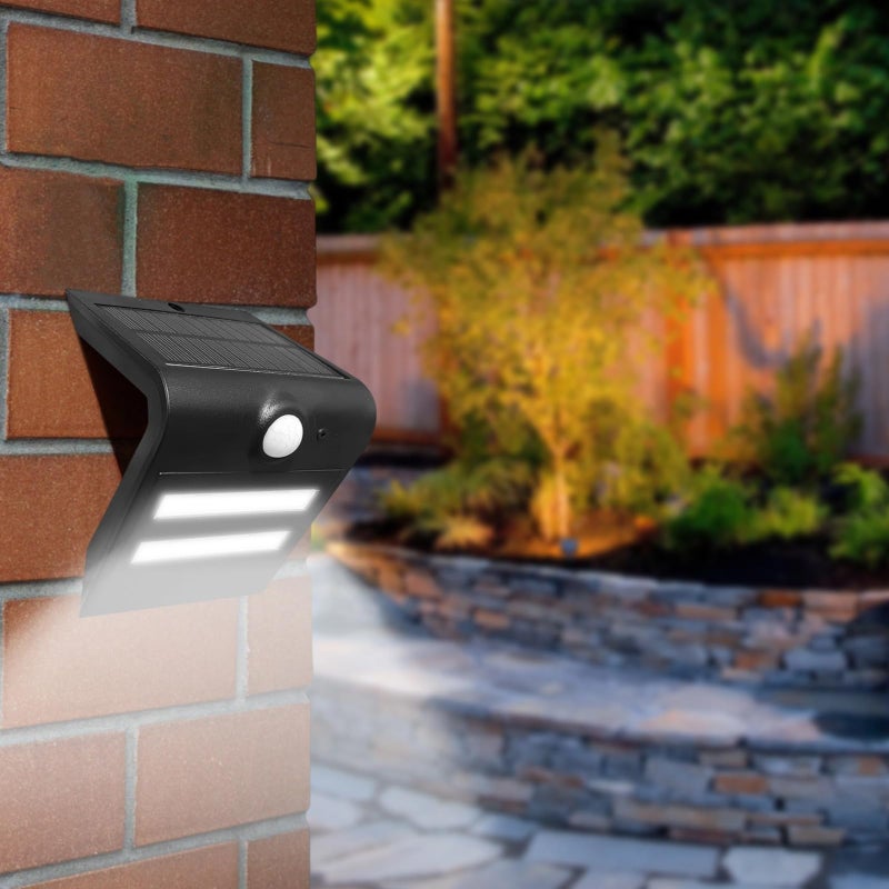 Solar Motion Sensor Wall Light 20 LEDs 6000K Adjustable Modes Waterproof Outdoor - Image 4