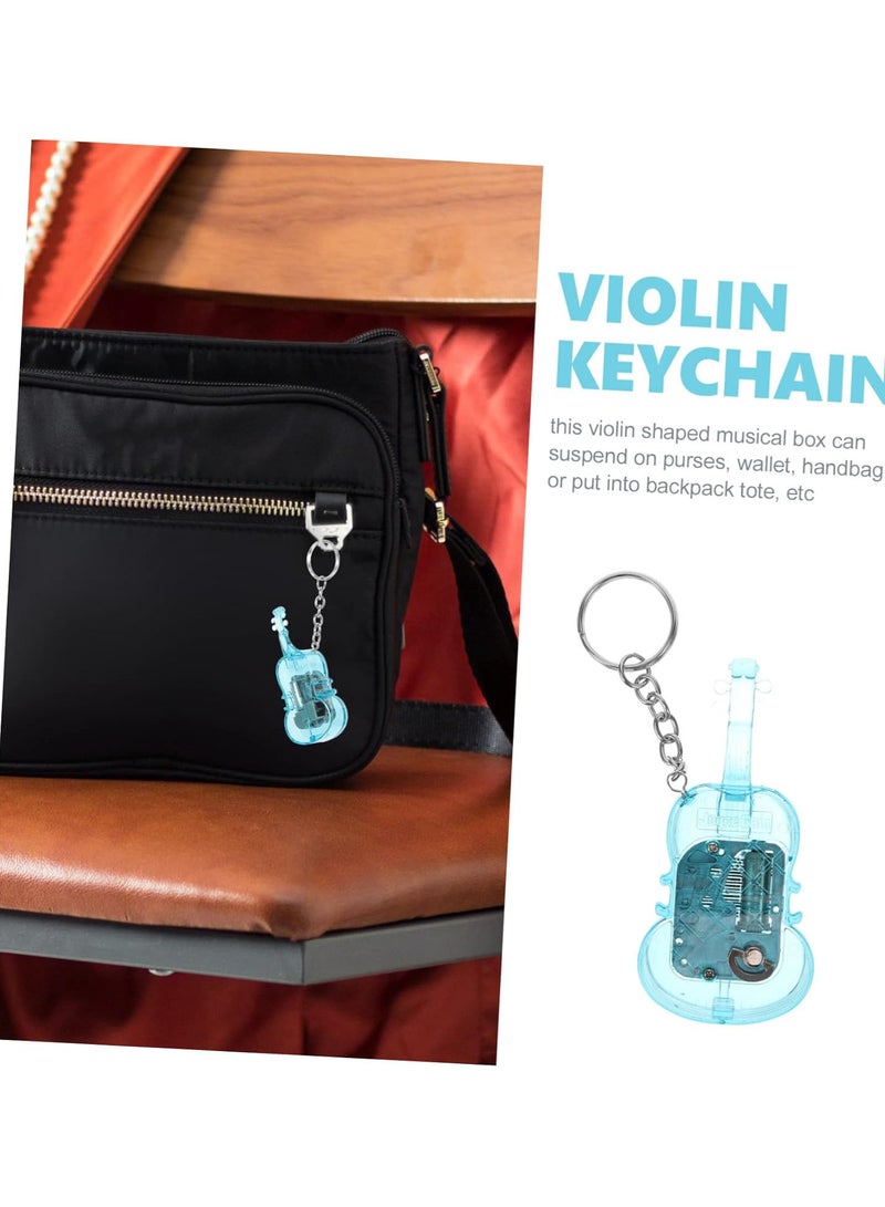 GGOOT music box keychain mini keychain violin student gift Acrylic - Image 4