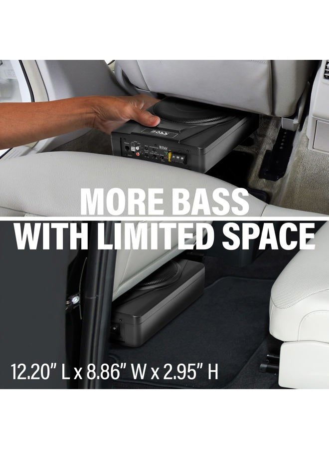 BOSS AUDIO SYSTEMS BASS8 8 Inch Under Seat Powered Car Subwoofer – 800 High Output, Low Profile, Built in Amplifier, for Truck, Boxes and Enclosures, Remote Subwoofer Control - Image 3