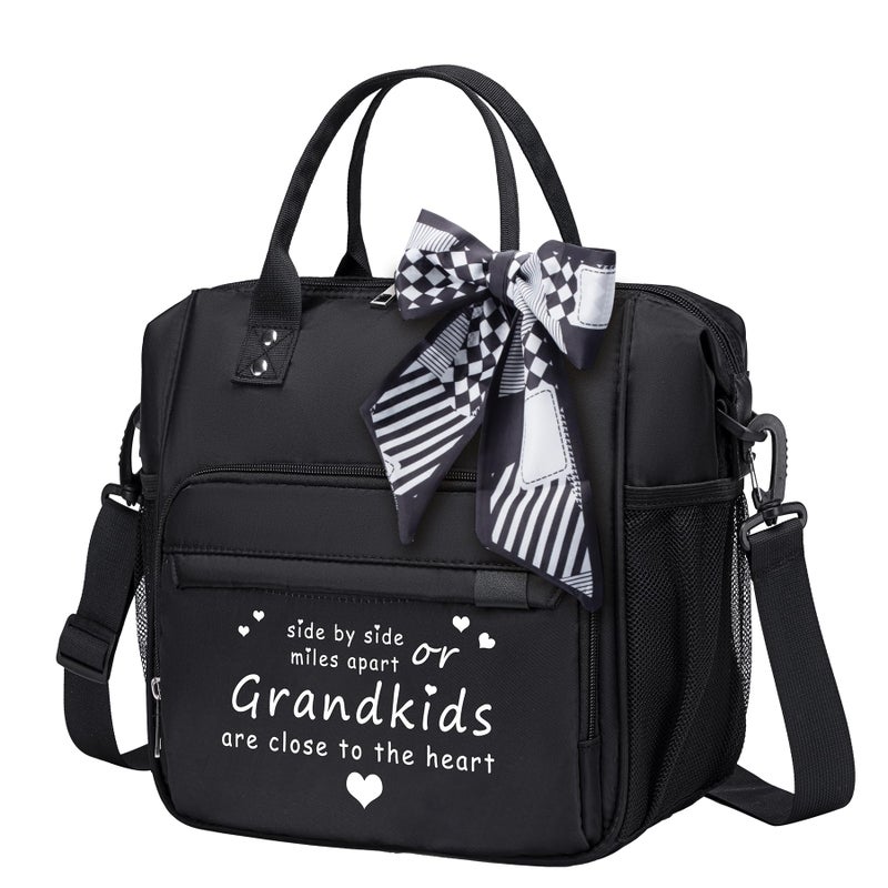 TuErCao Grandma Gifts Great Grandma Gifts Women Lunch Bag for Grandmother from Granddaughter, Grandson, Grandkids Christmas gifts for Nana New Grandma's Grandparents, Best Birthday Presents - Image 1