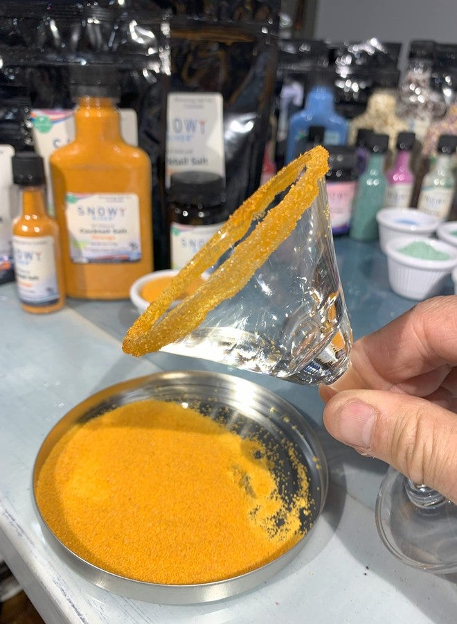 Snowy River Orange Cocktail Salt - Naturally Colored Margarita Salt, Margarita Rimmer, Beverage Rimmer, Cocktail Rimming Salt, Decorative Salt, Kosher (16oz Bag) - Image 4