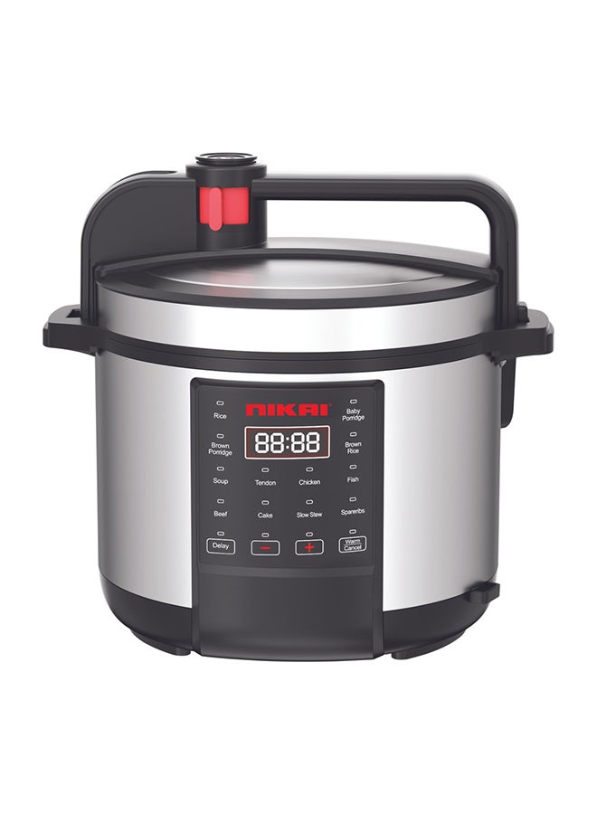 نيكاي طباخ متعدد 6 لتر 1000 وات NEP682DX فضي - Image 1
