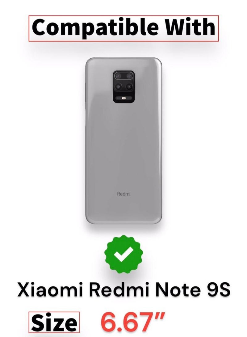 For Xiaomi Redmi Note 9S/9 Pro/9 Pro Max Flip Leather Wallet Card Slot Kickstand,Strap Magnetic Closure, Internal Tpu Silicone,High Protective For Xiaomi Redmi Note 9S/9 Pro/9 Pro Max(6.67'')(Brown)  - Image 4
